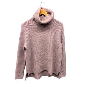 Madewell Women's M Purple Turtleneck Knit‎ Sweater Long Sleeve Casual Pullover